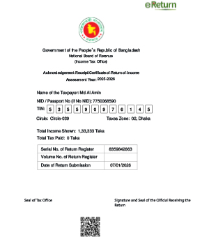 Individual Tax Return